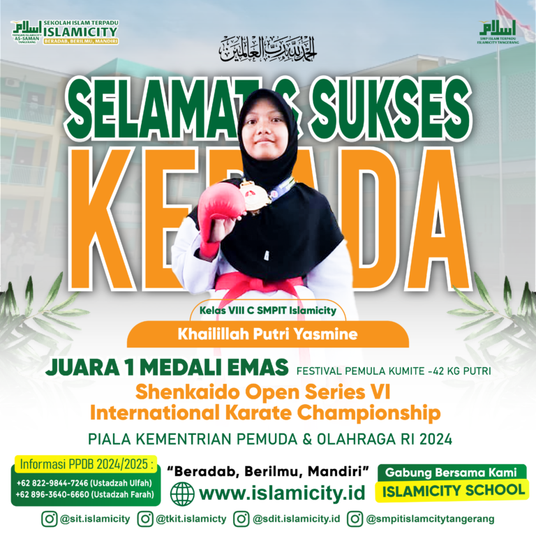JUARA 1 MEDALI EMAS | LOMBA KARATE SMPIT ISLAMICITY