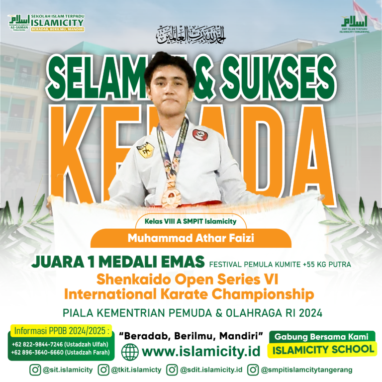 JUARA 1 MEDALI EMAS | LOMBA KARATE SMPIT ISLAMICITY